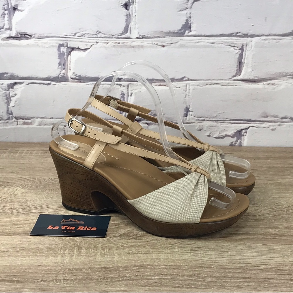 Dansko Naomi Beige Linen Sandals 39